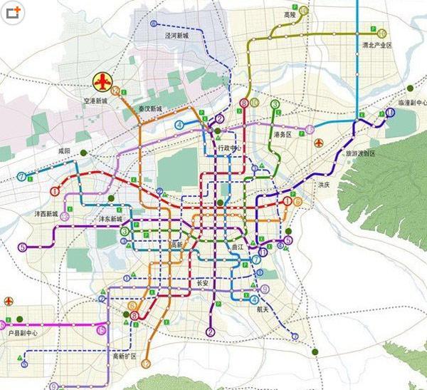 西安地铁规划图最新版,西安地铁规划图最新版，构建现代化城市交通网络